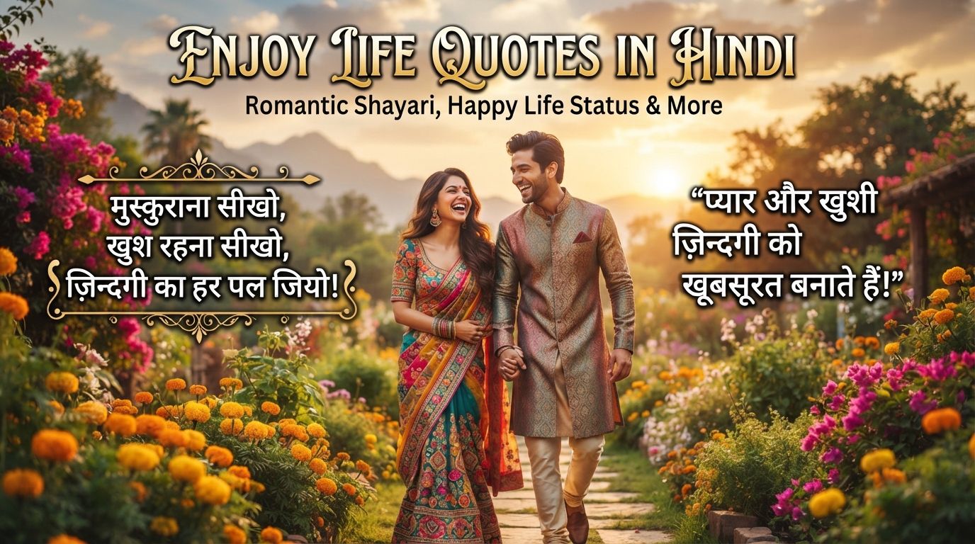 enjoy life quotes in hindi