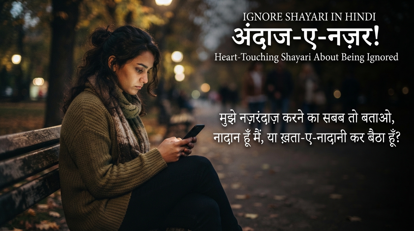 ignore shayari in hindi