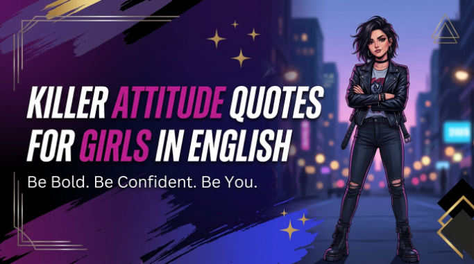 killer attitude quotes for girls in english