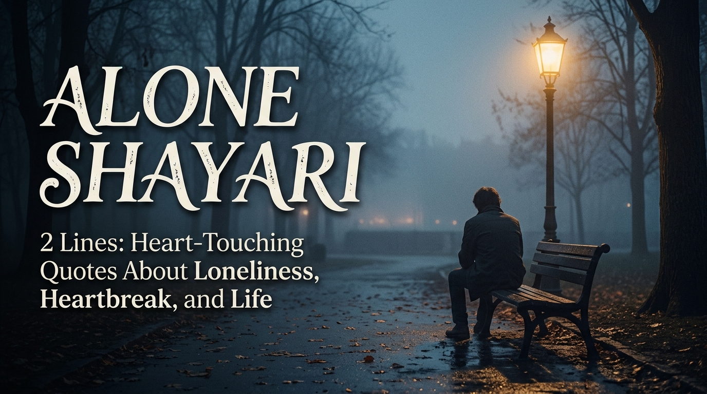alone shayari 2 lines