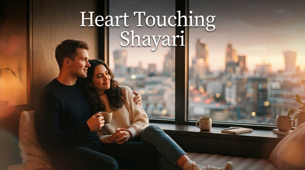 Couple sharing a quiet romantic moment by a window